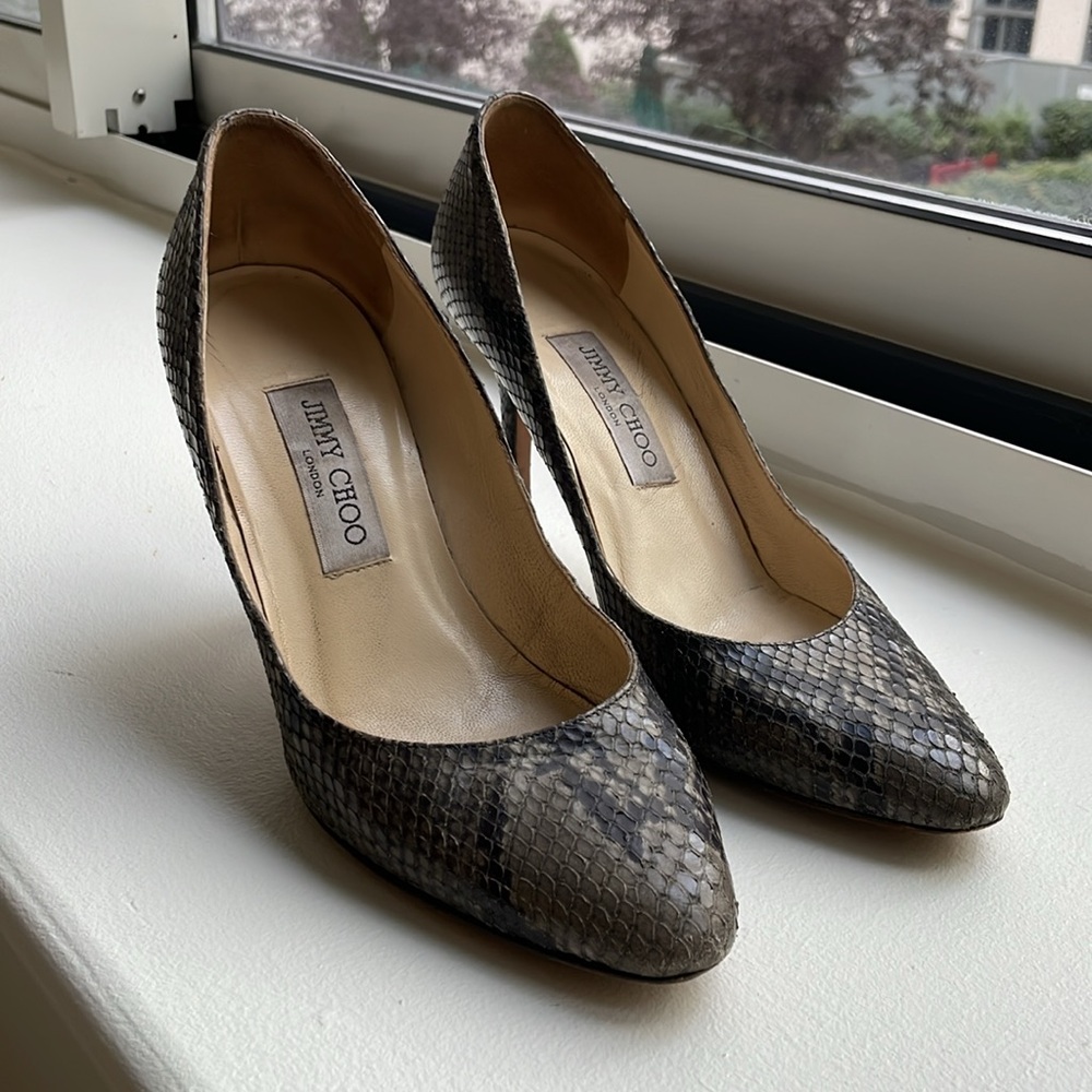 Jimmy Choo Snakeskin Pumps